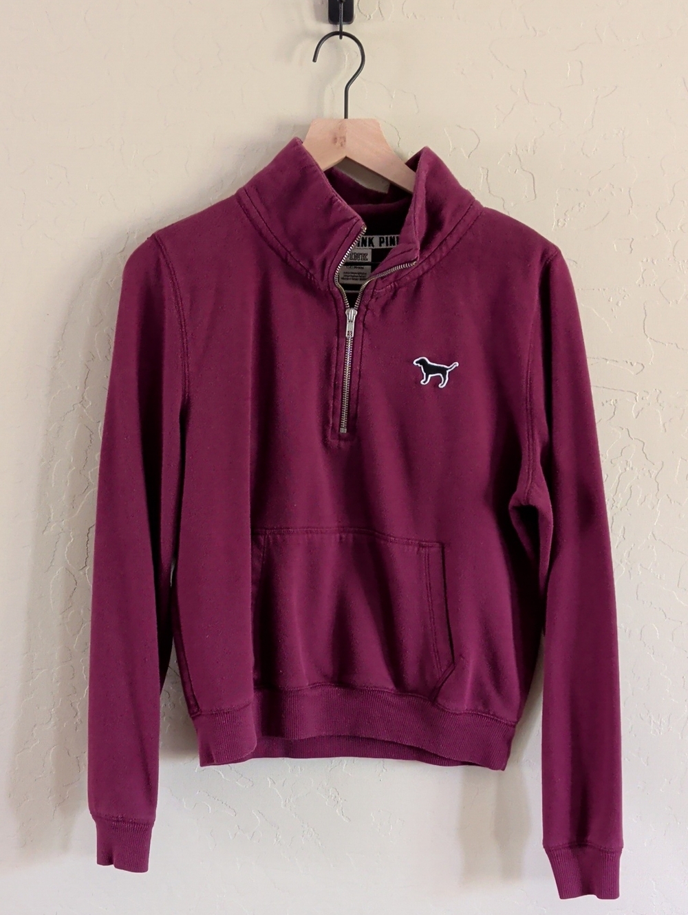 Victoria's Secret PINK Half-Zip Pullover - Plum